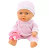LEAN TOYS Baby Doll in Carrier Pajamas Cap Pacifier Pink