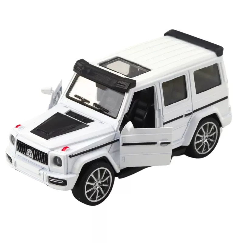 LEAN TOYS Off-road SUV Car Metal Pull-Back Drive Opening Doors Mix