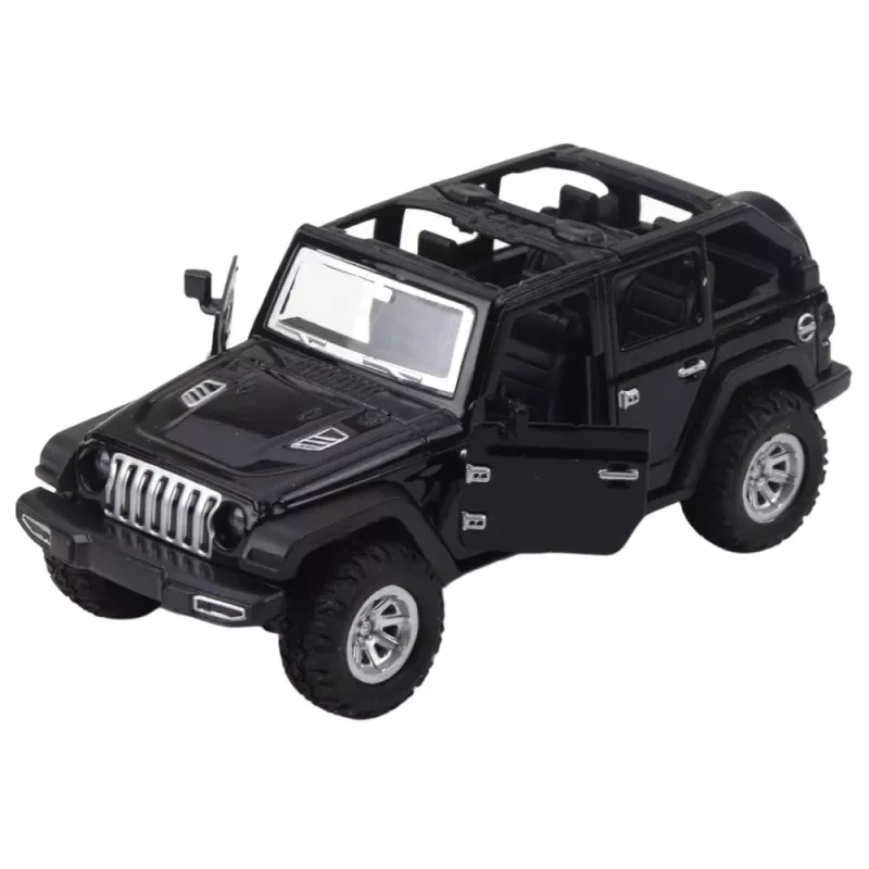 LEAN TOYS Off-road SUV Car Metal Pull-Back Drive Opening Doors Mix
