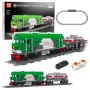LEAN TOYS Construction Blocks Remote Controlled Tank Train RC 1090 pcs.