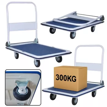 LEAN TOYS Wózek Platformowy Transportowy Magazynowy Do 300kg
