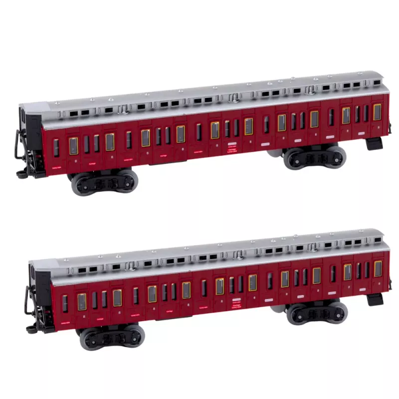 LEAN TOYS Classic Electric Train Remote Controlled Lights Sounds Smoke