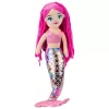 LEAN TOYS Plush Mermaid Cuddly Toy Holographic Tail Pink 48cm