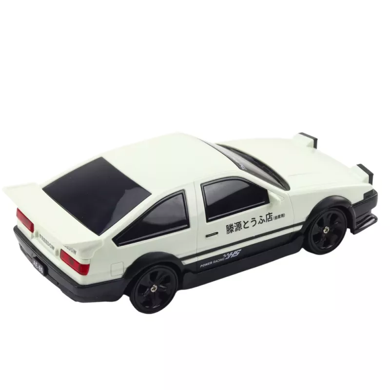 LEAN TOYS Drift Sports Car Interchangeable Wheels Remote Controlled RC 4WD White