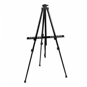 LEAN Metal Outdoor Painting Easel, Tripod, Adjustable, Black Case, 158CM