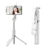LEAN Selfie Stick Tripod Phone Remote Control Bluetooth Holder ZS8 White