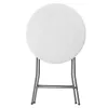 LEAN Folding Table With Lock Catering Banquet Round White 80x73cm