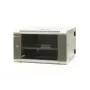 EMITER EM/AH6506 19 inch 6U Wall-Mount Network Cabinet, Tempered Glass Door, 600×550×370 mm, Black