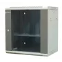 EMITER EM/AP6412 12U Wall-Mount Network Cabinet 600x450x635mm Glass Door Black