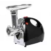Lund T67900 Meat Grinder 2000W Peak Power with 3 Stainless Steel Plates, Reverse Function, Sausage Stuffer and Kubbe Attachments, Black/Silver