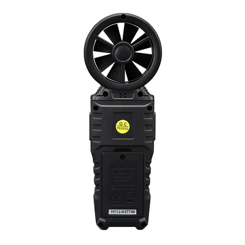 HABOTEST HT625B Digital Anemometer with USB, Wind Speed/Temperature/Air Volume Meter, Backlit LCD, External Vane Sensor