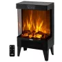 NEO TOOLS 90-159 Electric Fireplace 2000W with 3D LED Flame Effect, Black