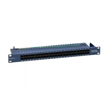 EMITERNET 19 telephone panel/ISDN 50XRJ45 (1U) blue FN/TEL/FA850KT5084BK