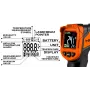NEO TOOLS 75-276 Pyrometer, Non-Contact Infrared Thermometer with Dual Laser Targeting, -50°C to 880°C, 12:1 D:S, Adjustable Emissivity, Backlit LCD