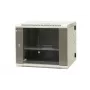 EMITER EM/AH6509 19 inch 9U Wall-Mount Split Cabinet with Tempered Glass Door, 600x550x500 mm, Black