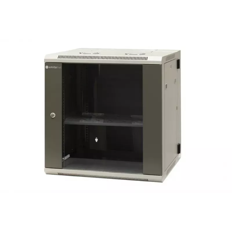 EMITER EM/AH6512 12U Wall-Mount Network Cabinet, 600×550×635 mm, Glass Door