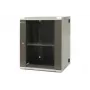EMITER EM/AH6515 15U Wall-Mount Network Cabinet 600x550x770 mm, Tempered Glass Door, Black