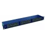 EMITERNET PANEL 19, 48XRJ45 STP CAT.6 (1U) WITH SHELF, BLUE