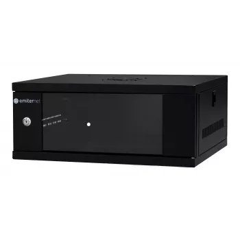 EMITER EM/SH02B5404-08 Wall-Mount Network Cabinet 19 inch 4U 550x450x230 mm Glass Door