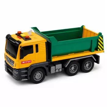 LEAN TOYS Construction Truck Tipper Tipper Opening Tail Lights Sounds 1:14