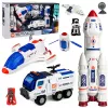 LEAN TOYS Large Space Set Station Rocket Shuttle Exploration Vehicle Astronauts