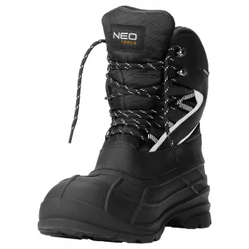 NEO TOOLS 82-139-46 Safety Footwear S1P SRC Size 46 Steel Toe Cap and Midsole Black Grey
