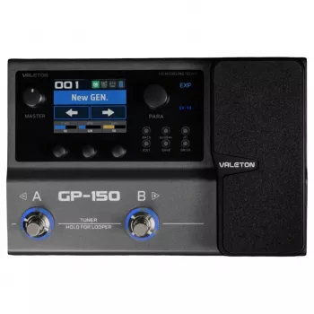 Valeton GP-150 Guitar Multi-Effects Processor with Expression Pedal, 140+ Effects, 90+ Amp Models, 90+ Cab Models, 20 User IR Slots, 90-Second Looper, Drum Machine, USB-C Audio Interface, 200 Presets
