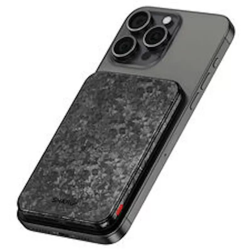 SHARGE CarbonMag 5K Powerbank, 15W Qi, 20W USB-C - 5.000mAh, schwarz