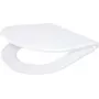 DEANTE CGN_6SOZ Slim Soft-Close Toilet Seat with Quick-Release, D-Shape, White