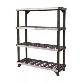 KETER 4-tier shelf Fused 122.1x45.7x152.4cm black
