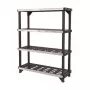 KETER 4-tier shelf Fused 122.1x45.7x152.4cm black