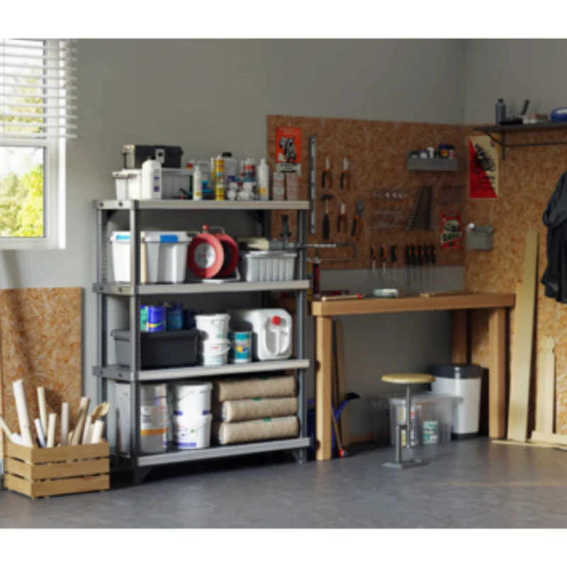 KETER 4-tier shelf Fused 122.1x45.7x152.4cm black