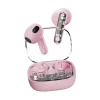 DELTACO Streetz T150-PNK True Wireless In-Ear Headphones, Bluetooth 5.3, Transparent Pink