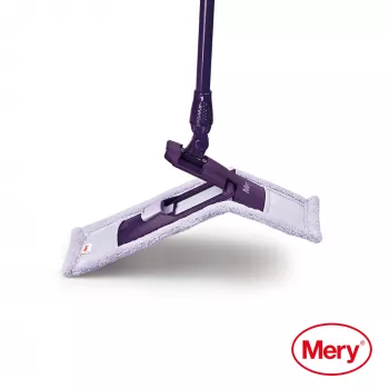 MERY Microfibre mop 45cm with metal handle 140cm