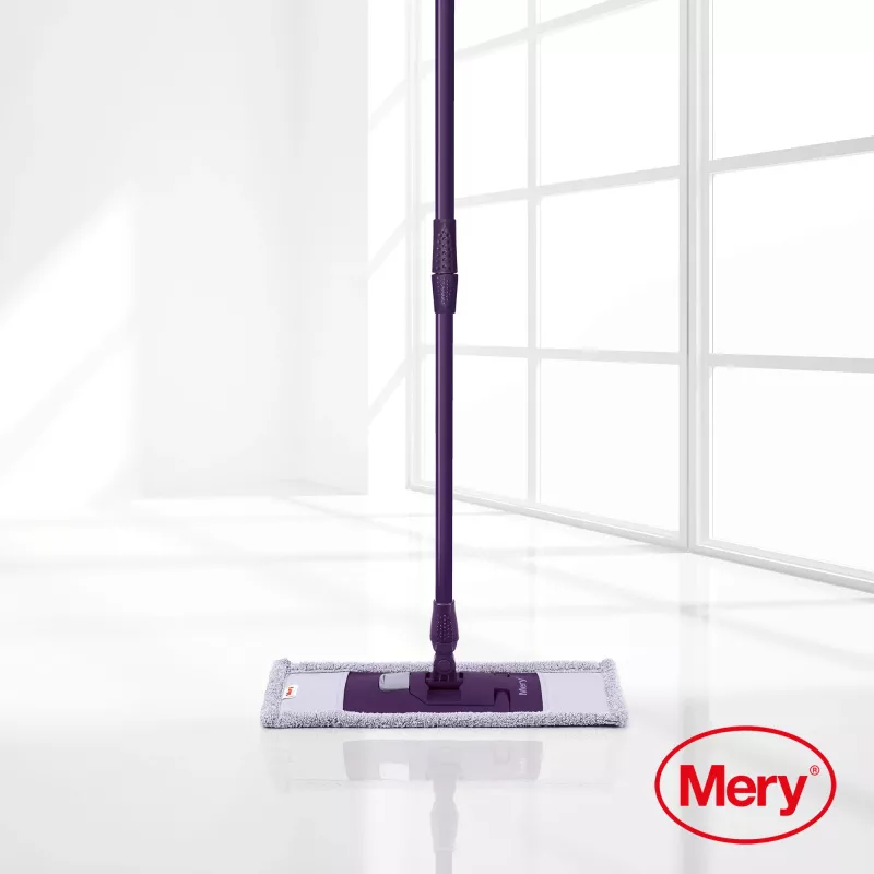 MERY Microfibre mop 45cm with metal handle 140cm
