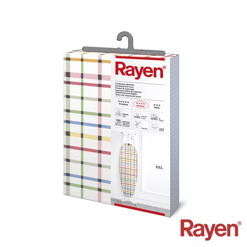 RAYEN Ironing Board Fabric Medium XXL Easyclip 150x55cm