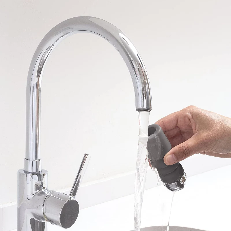 RAYEN 01083003 Adjustable Faucet Water Filter – Multi-Stage Ceramic, Activated Carbon & PP Cotton, Tool-Free Installation, Universal Fit