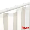 RAYEN Shower curtain 180x200cm white/beige, PEVA