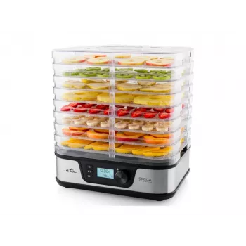 ETA Secca Premium ETA930190000 Food Dehydrator, 8 Rectangular Trays, 380 W, Silver