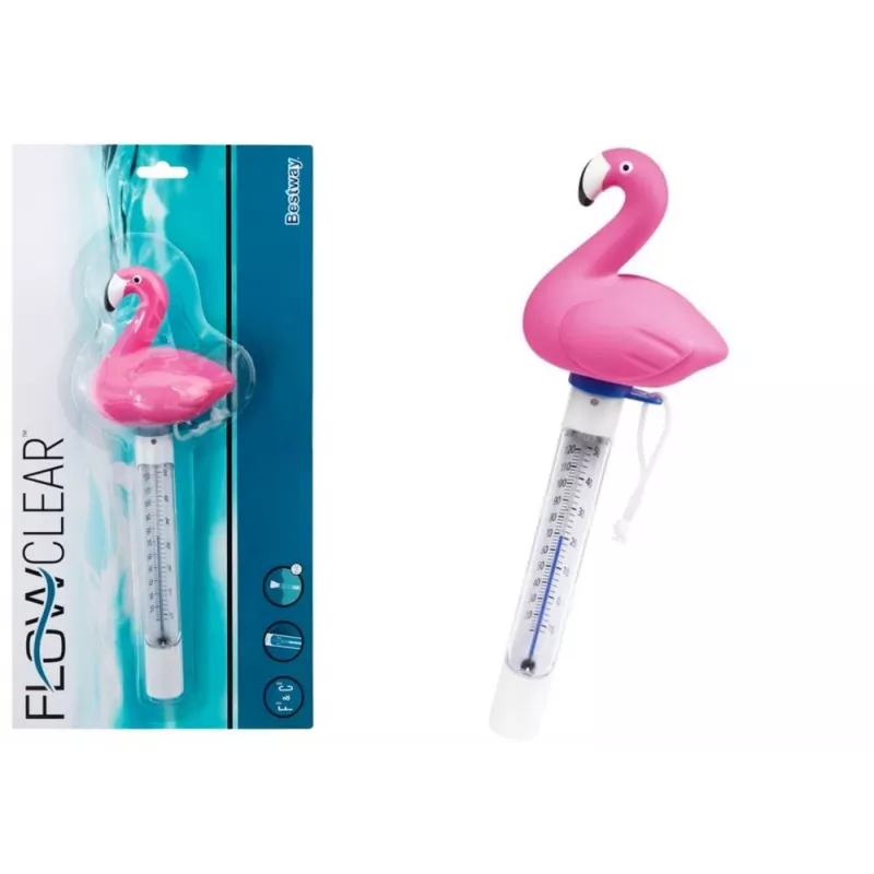 Bestway Flowclear Floating Flamingo Pool Thermometer 9770