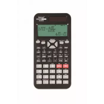REBELL RE-SC2060S BX Scientific Calculator, 240 Functions, 2-Line LCD, Battery Powered, Black