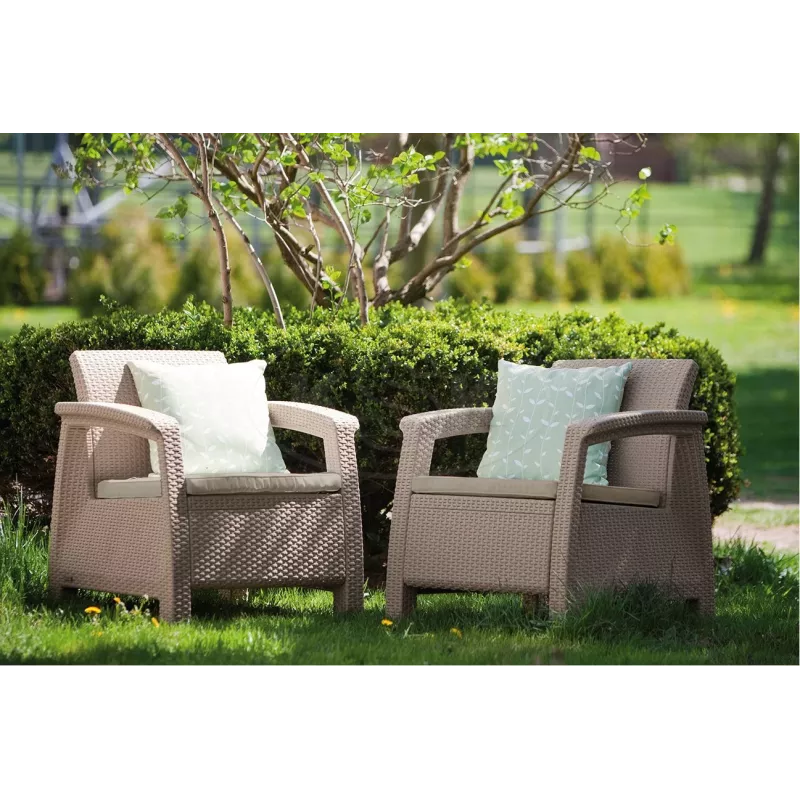 KETER Garden chairs Corfu Duo Set beige