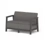 KETER Garden sofa two-seater Scandi Linea 2 Seater Sofa gray