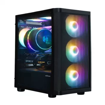 Zalman M4 SE Black mATX Mini Tower PC Case with 6x 120mm FRGB Fans