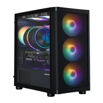 Zalman M4 SE Black mATX Mini Tower PC Case with 6x 120mm FRGB Fans