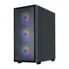 Zalman S6 Black ATX Mid Tower PC Case with 4 ARGB Fans and Tempered Glass