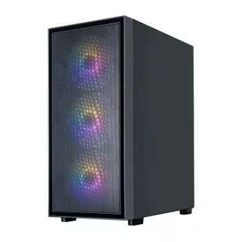 Zalman S6 Black ATX Mid Tower PC Case with 4 ARGB Fans and Tempered Glass
