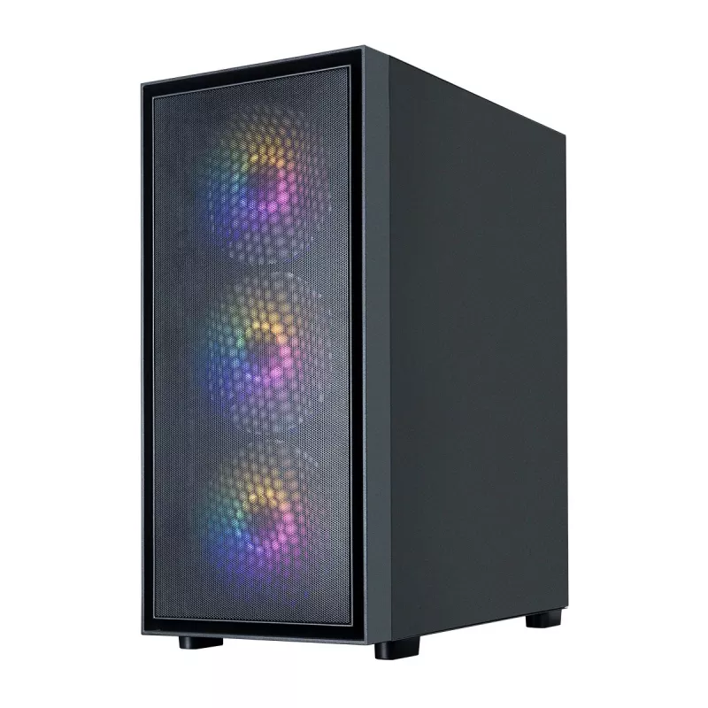 Zalman S6 Black ATX Mid Tower PC Case with 4 ARGB Fans and Tempered Glass