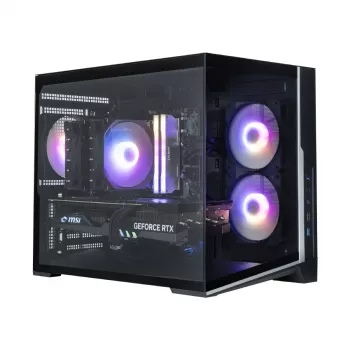 Zalman D30 Black mATX Mini Tower PC Case with 3x 120mm ARGB Fans and Tempered Glass Side Panel