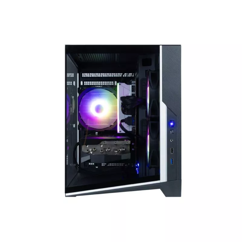 Zalman D30 Black mATX Mini Tower PC Case with 3x 120mm ARGB Fans and Tempered Glass Side Panel
